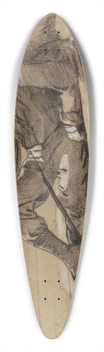 Winslow Homer - Mountain Climber Resting 39.3 inch art pintail longboard deck