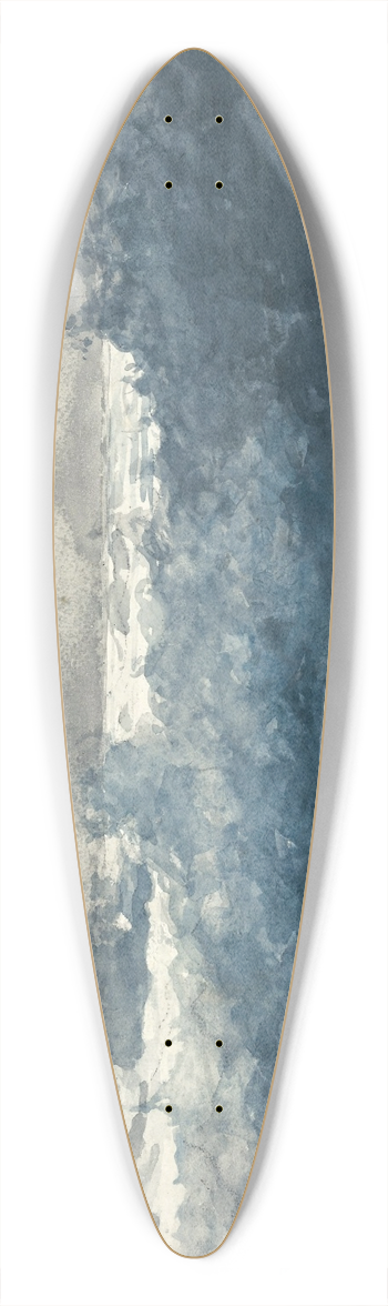 Winslow Homer - Prouts Neck, Breakers 39.3 inch art pintail longboard deck