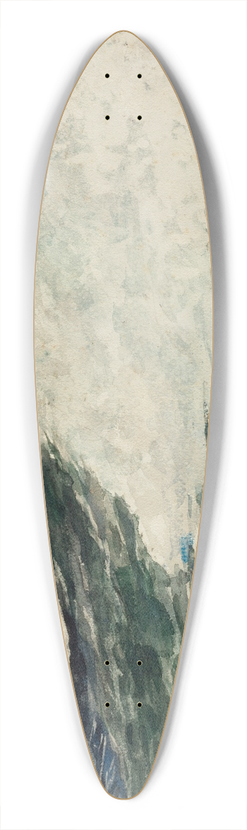 Winslow Homer - Prouts Neck, Breaking Wave 39.3 inch art pintail longboard deck