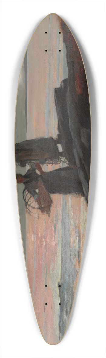 Winslow Homer - Saco Bay 39.3 inch art pintail longboard deck