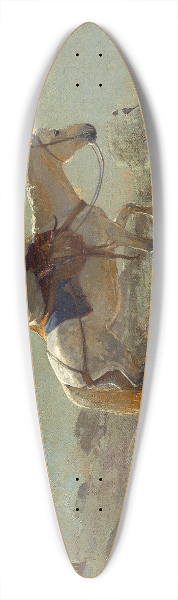 Winslow Homer - The Bridle Path, White Mountains 39.3 inch art pintail longboard deck
