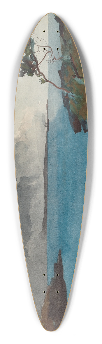 Winslow Homer - The Coming Storm 39.3 inch art pintail longboard deck