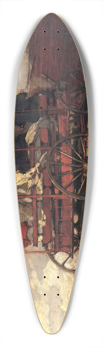 Winslow Homer - White Mountain Wagon 39.3 inch art pintail longboard deck