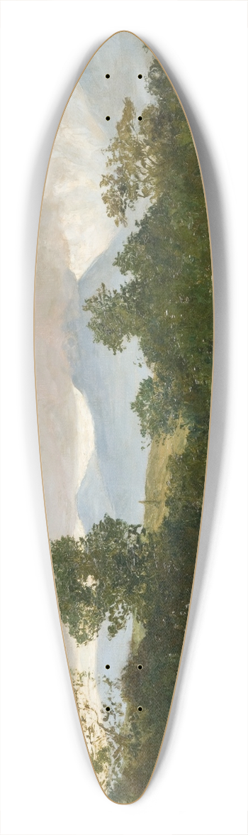 Wojciech Gerson - Landscape from Podhale 39.3 inch art pintail longboard deck