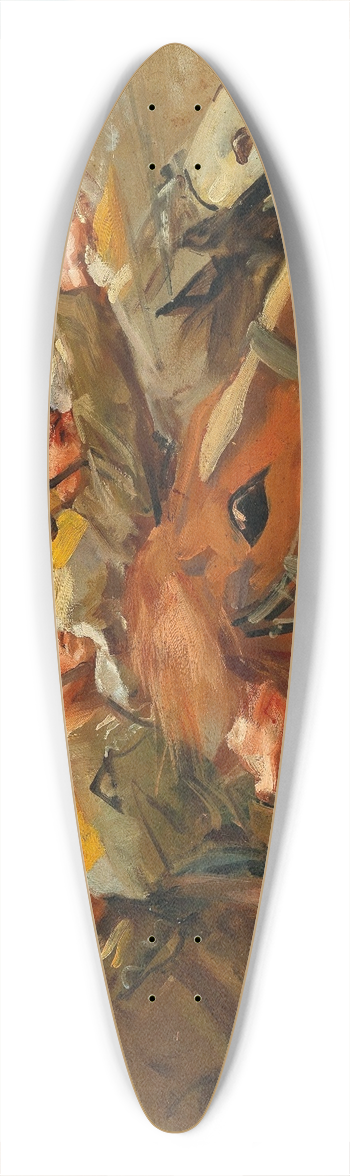 Wojciech Kossak - Attack! 39.3 inch art pintail longboard deck