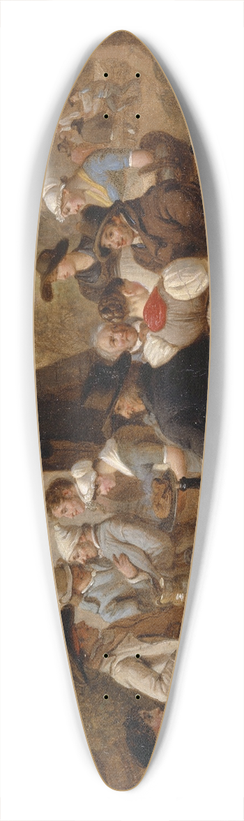 Wolfgang Adam Tpffer - Rural Meal 39.3 inch art pintail longboard deck