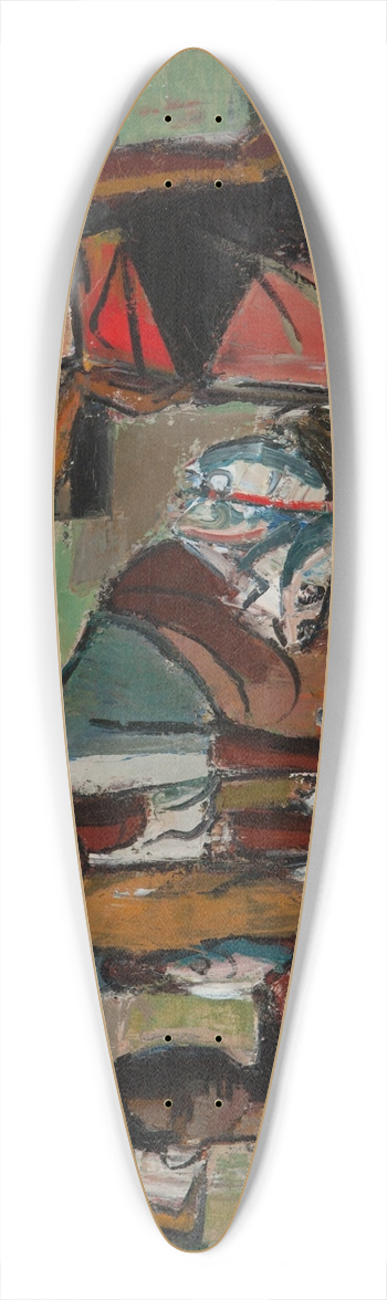 Wolf Kibel  - Interior 39.3 inch art pintail longboard deck