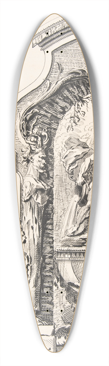 Workshop of Gilles-Marie Oppenord - Study for a Garden Capriccio 2 39.3 inch art pintail longboard deck