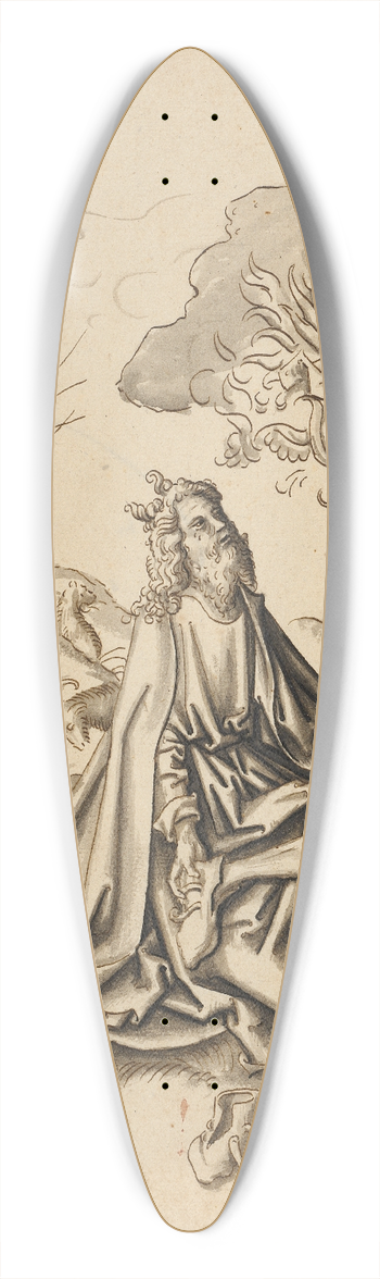 Workshop of Hans Holbein the elder - Moses at the burning bush 39.3 inch art pintail longboard deck