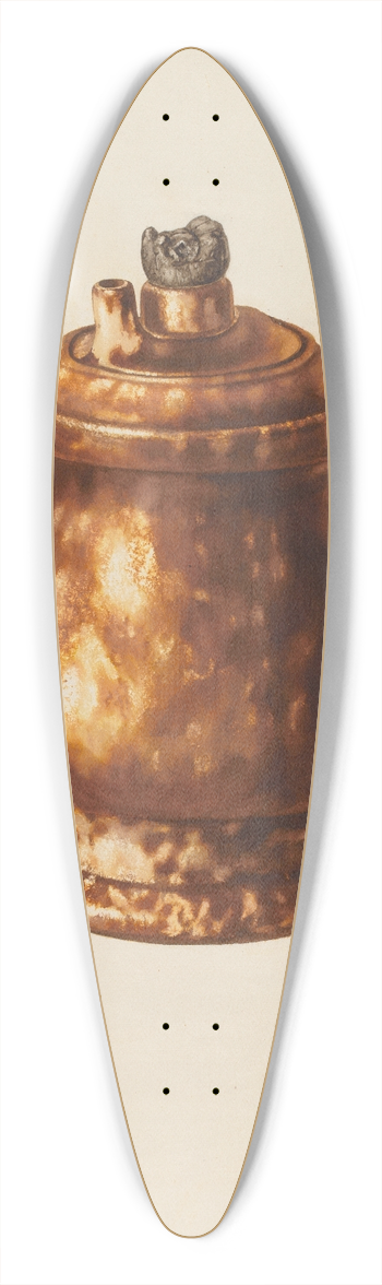 Yolande Delasser - Inhaler 39.3 inch art pintail longboard deck
