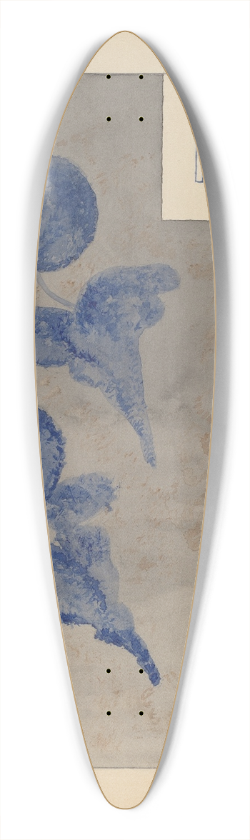 Yolande Delasser - Jar 39.3 inch art pintail longboard deck
