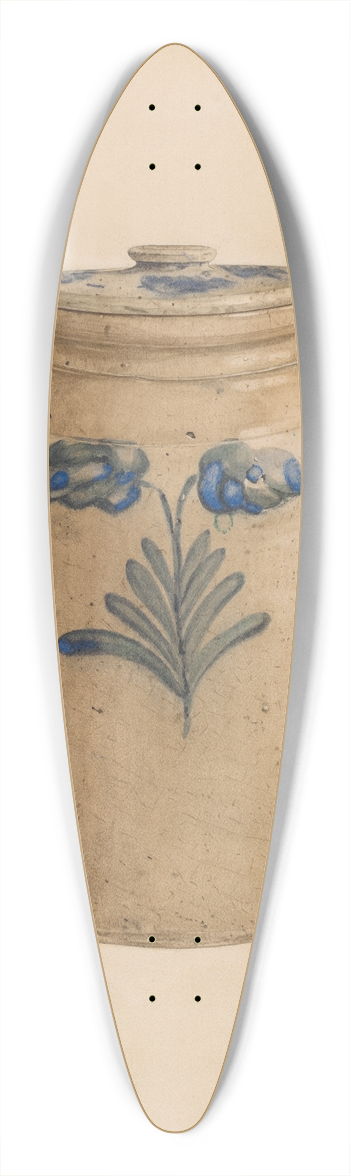 Yolande Delasser - Jar 39.3 inch art pintail longboard deck
