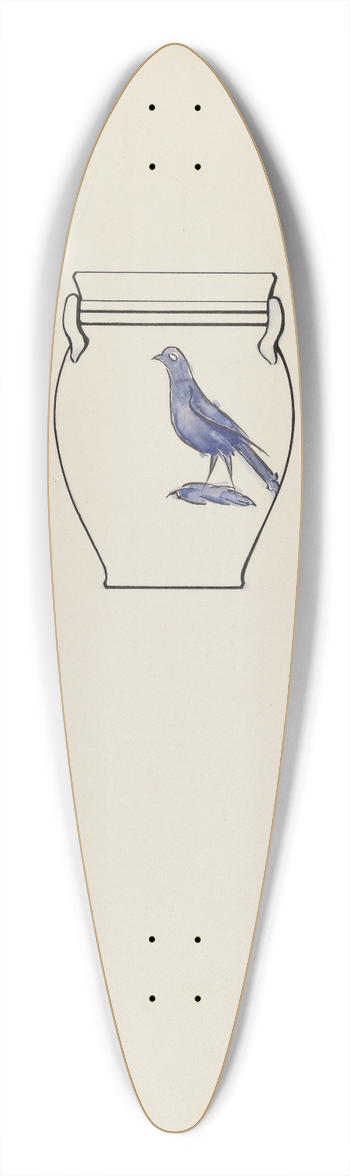 Yolande Delasser - Jar 39.3 inch art pintail longboard deck