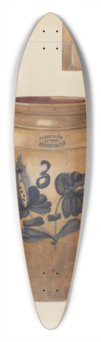 Yolande Delasser - Jar 39.3 inch art pintail longboard deck