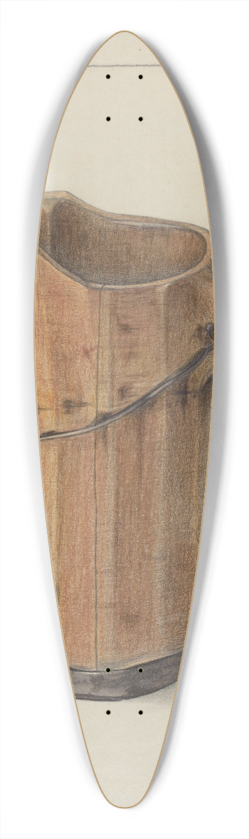 Yolande Delasser - Pitcher 39.3 inch art pintail longboard deck