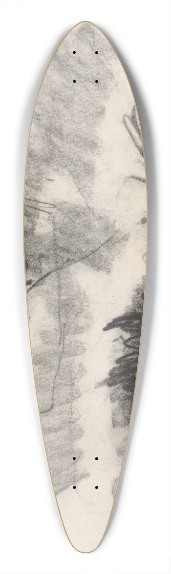 Zolo Palugyay - Landscape 39.3 inch art pintail longboard deck