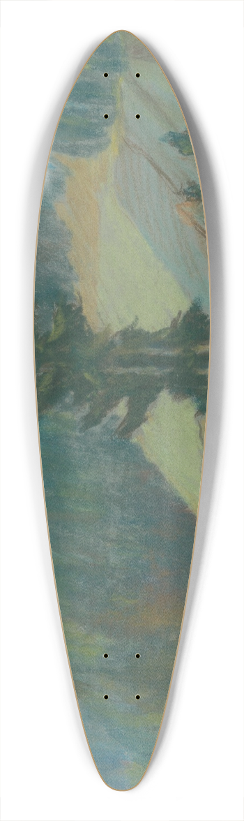 Zolo Palugyay - Mountain Brook between Boulders 39.3 inch art pintail longboard deck