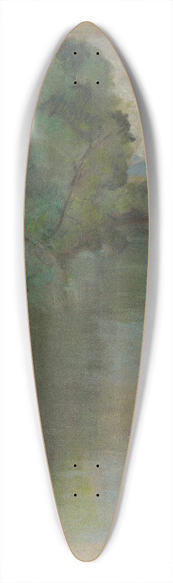 Zolo Palugyay - Silent River 39.3 inch art pintail longboard deck