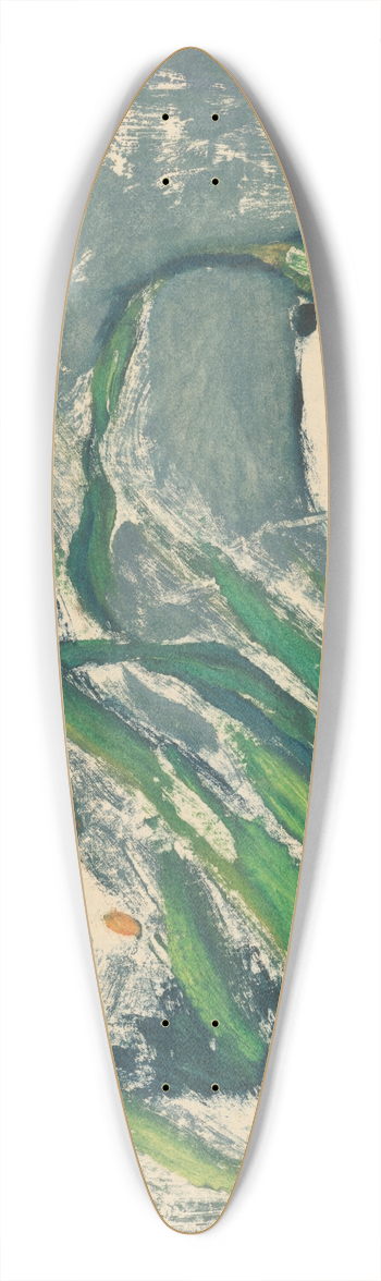 Zolo Palugyay - Spring flowers 39.3 inch art pintail longboard deck