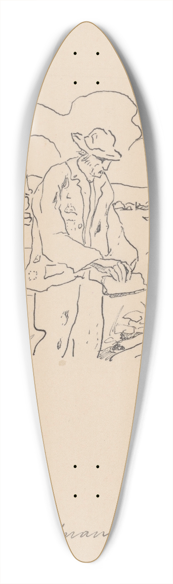 Zolo Palugyay - Unemployed 39.3 inch art pintail longboard deck