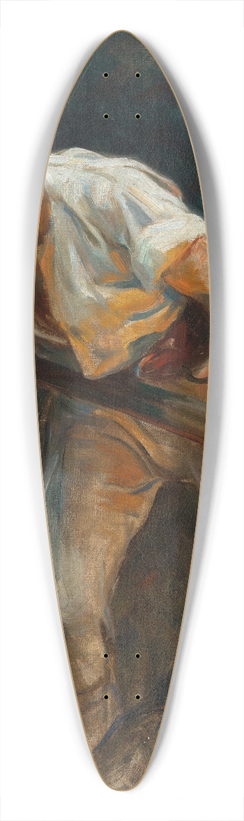 Zygmund Adjukiewiecz - study for Der Schatz wird gehoben 39.3 inch art pintail longboard deck
