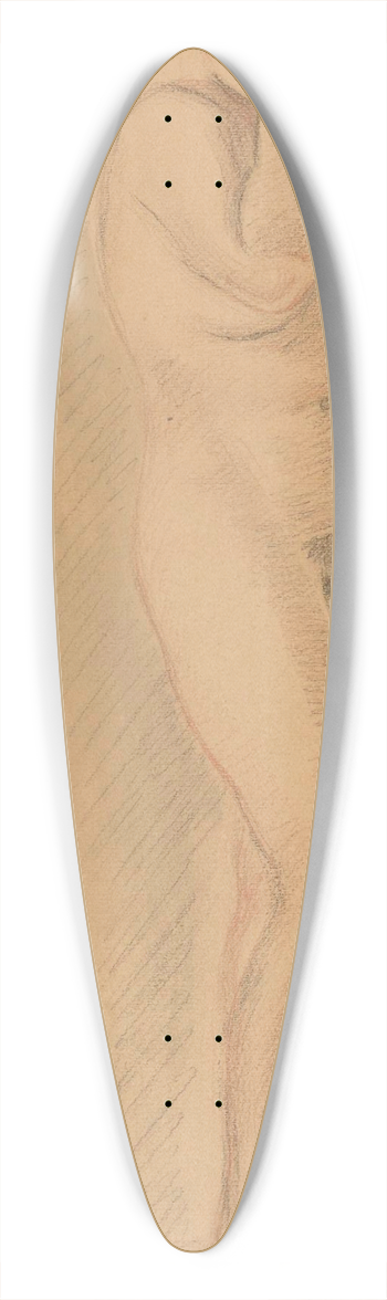 Zygmunt Waliszewski - Standing nude, IV 39.3 inch art pintail longboard deck