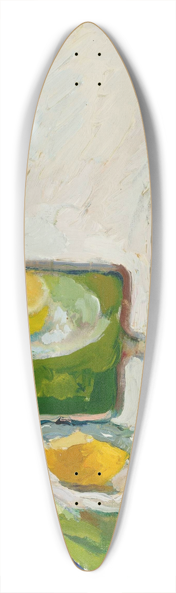 Zygmunt Waliszewski - Still life with a bottle 39.3 inch art pintail longboard deck