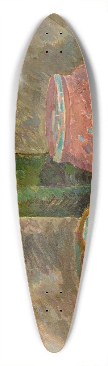 Zygmunt Waliszewski - Still life with bread 39.3 inch art pintail longboard deck