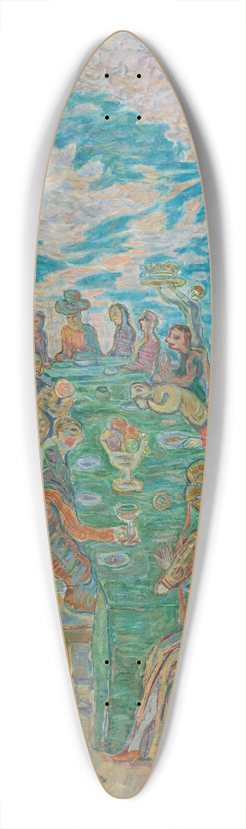 Zygmunt Waliszewski - The Feast 39.3 inch art pintail longboard deck