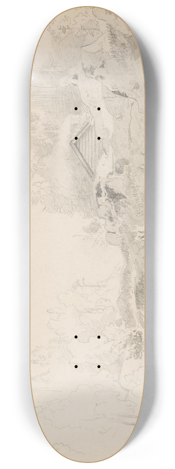 Hans Gude - Bjrnsvika ved Kjrbo 8.25 inch art skate deck