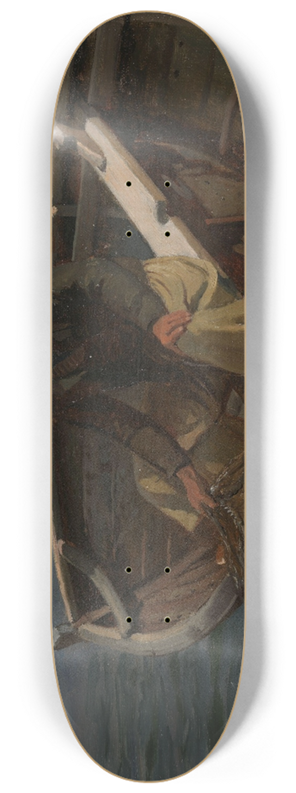 Hans Gude - Fisherman from Rgen 8.25 inch art skate deck