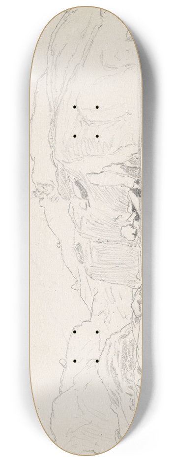 Hans Gude - Fra Eikvg 8.25 inch art skate deck