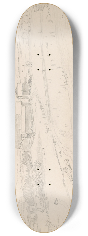 Hans Gude - Fra Frosta 8.25 inch art skate deck