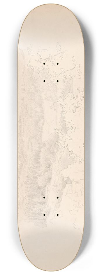 Hans Gude - Fra Sandvika 8.25 inch art skate deck