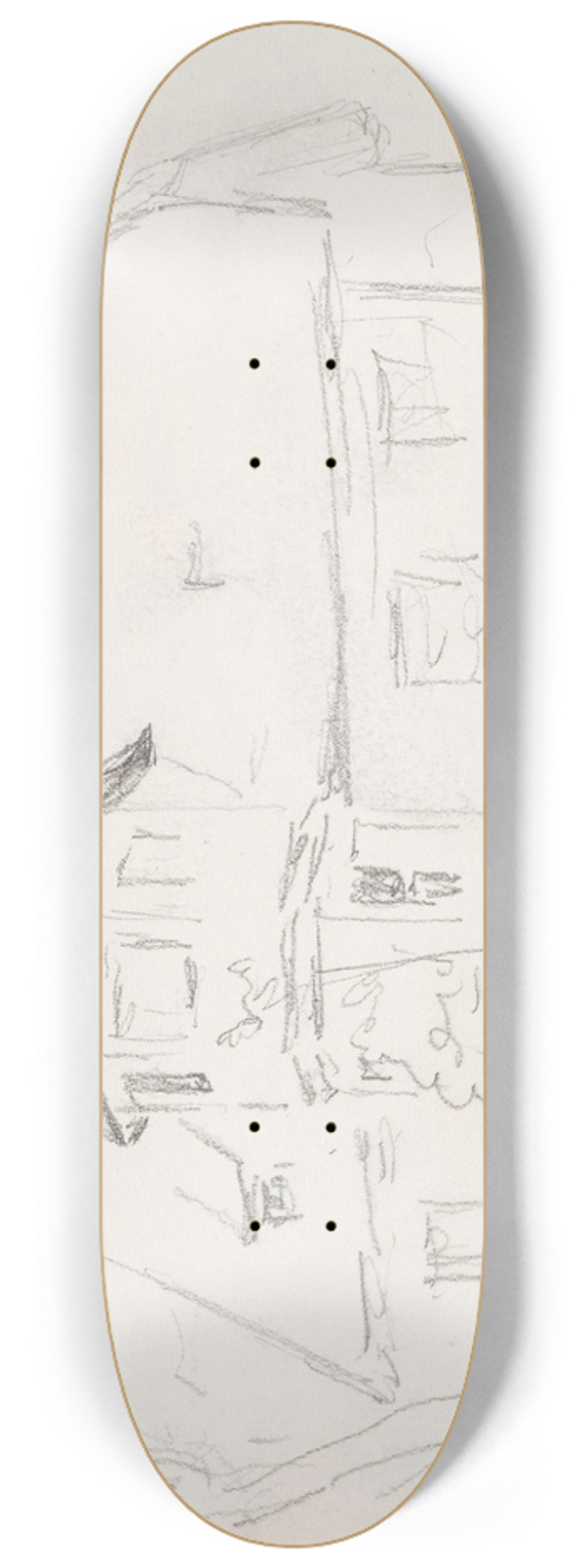 Hans Gude - House 8.25 inch art skate deck