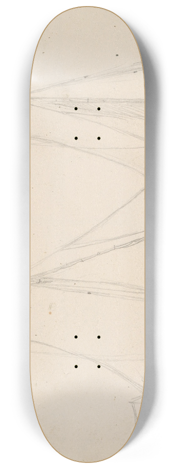 Hans Gude - Studier av jagt 8.25 inch art skate deck