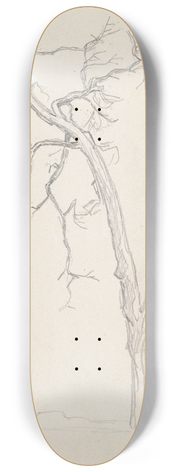 Hans Gude - Trestudie, Vally 8.25 inch art skate deck