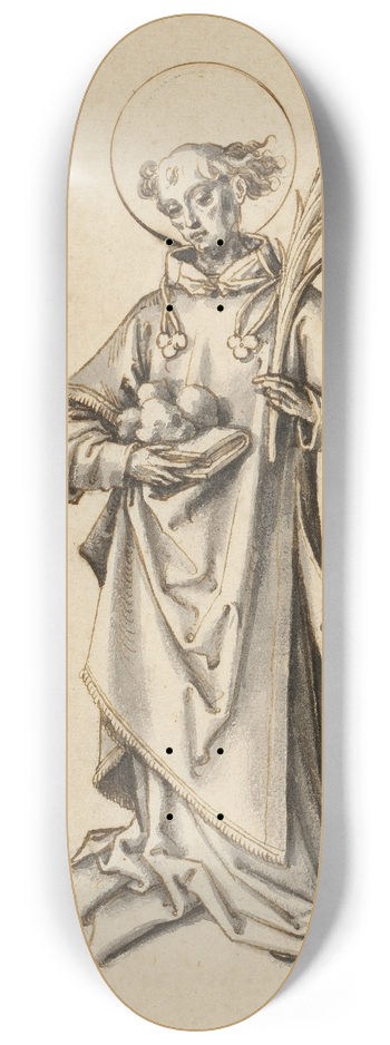 Hans Holbein The Elder - St. Stephen 8.25 inch art skate deck