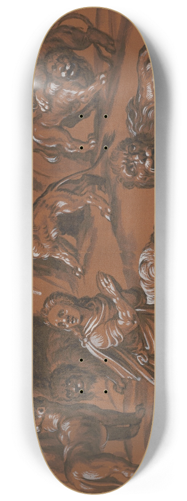 Hans Hug Kluber - Daniel in der Lwengrube 8.25 inch art skate deck