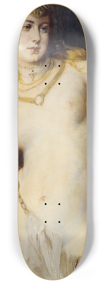 Hans Makart - Die fnf Sinne; Das Gesicht 8.25 inch art skate deck