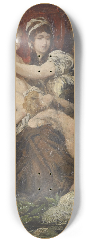 Hans Makart - Sinnbild Der Fruchtbarkeit 8.25 inch art skate deck