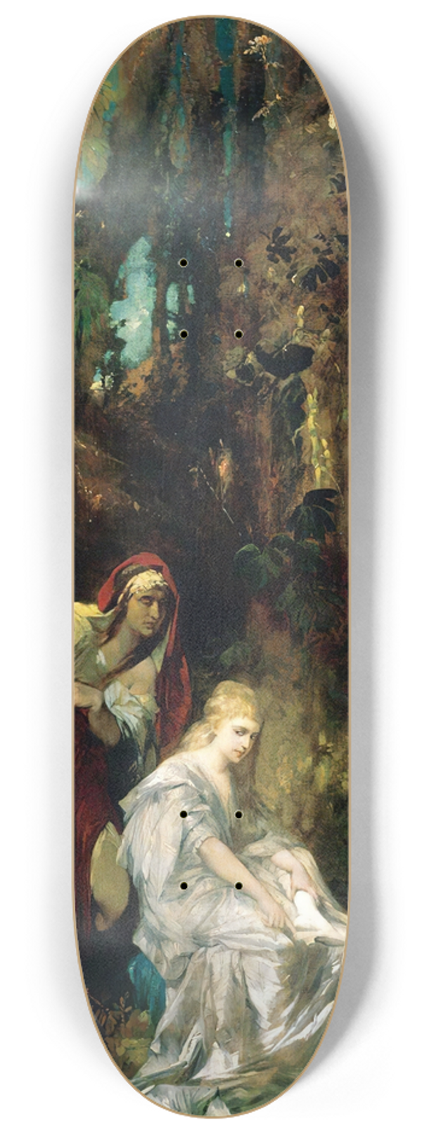 Hans Makart - Snow White Receives The Poisoned Comb 8.25 inch art skate deck