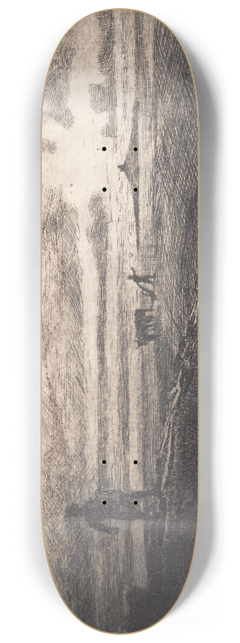 Hans Nikolaj Hansen - Bonden gaar paa Marken ud 8.25 inch art skate deck