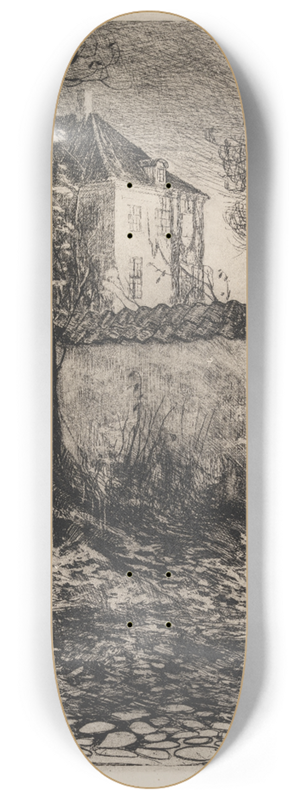 Hans Nikolaj Hansen - Huset i Skipperalleen 8.25 inch art skate deck