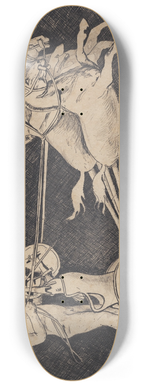 Hans Nikolaj Hansen - Quadriga 8.25 inch art skate deck