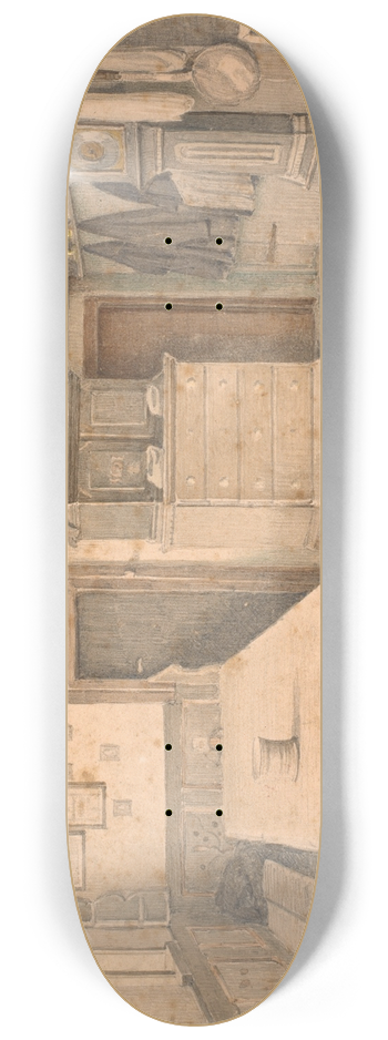 Hans Smidth - Jydsk bondestue 8.25 inch art skate deck