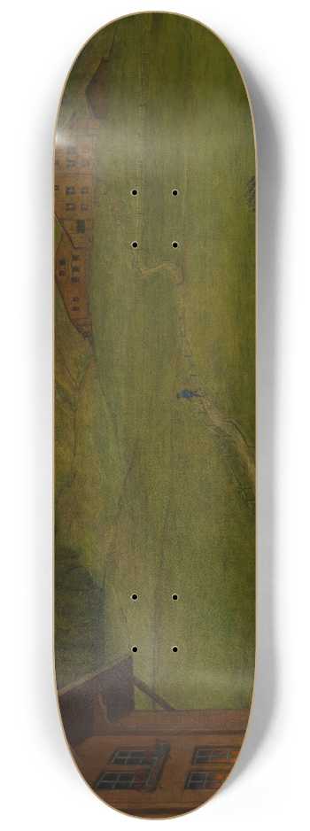 Hans Thoma - Abend in der Schweiz II 8.25 inch art skate deck