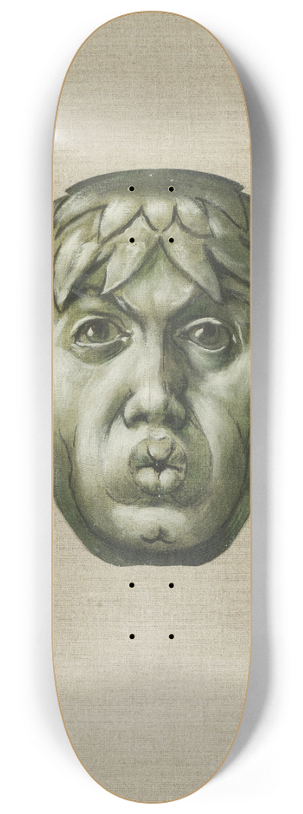 Hans Thoma - Blowing mask 8.25 inch art skate deck
