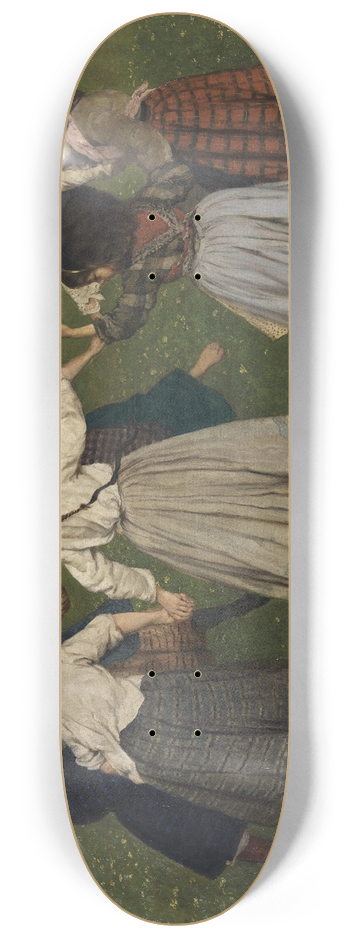Hans Thoma - Children dancing in a Ring 8.25 inch art skate deck