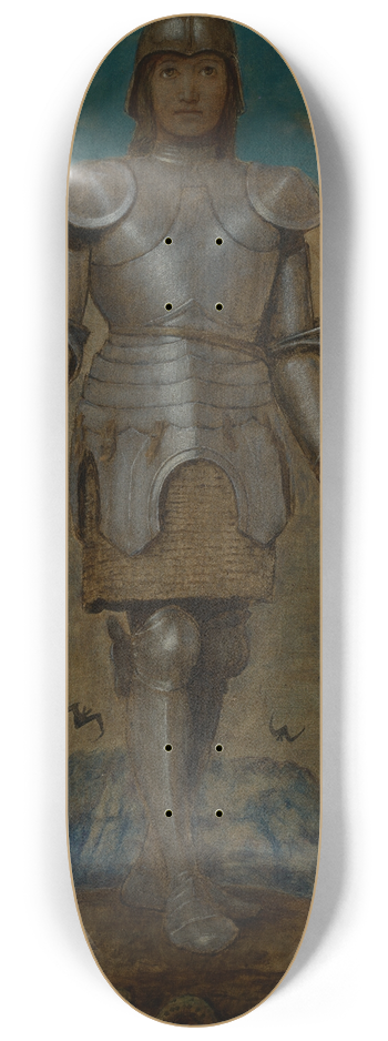 Hans Thoma - Der Heilige Ritter Georg 8.25 inch art skate deck
